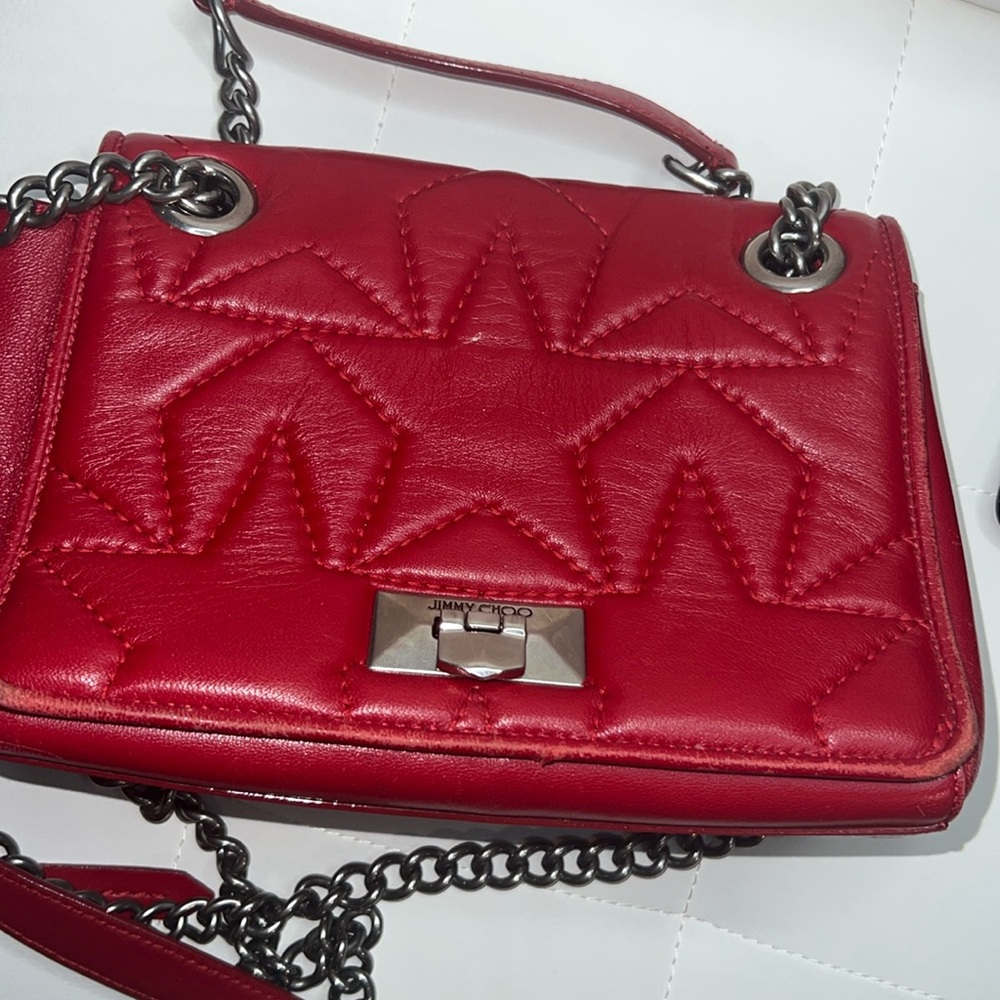 Choo Helia Leather Shoulder Bag